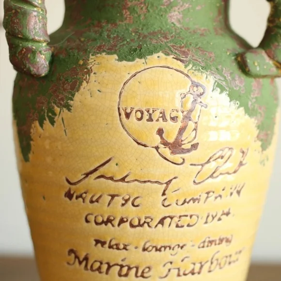 Vintage-antique retro old  three ears flower Pitcher/Vase - Picture 7 of 10